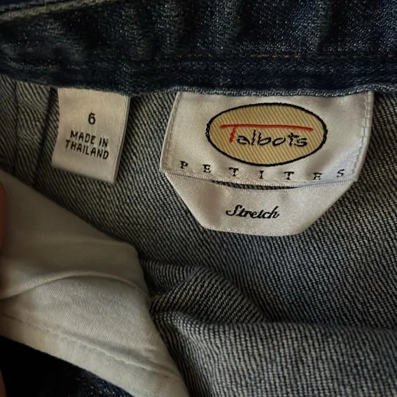Talbots front slit size 6 denim skirt - Picture 10 of 11